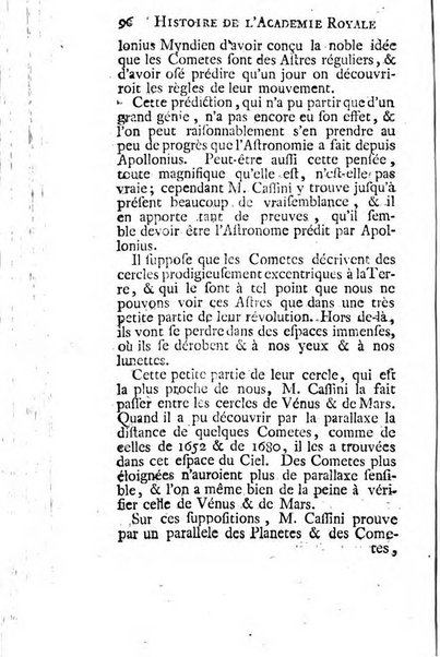 Histoire de l'Académie royale des sciences avec les Mémoires de mathematique & de physique, pour la même année, tires des registres de cette Académie.