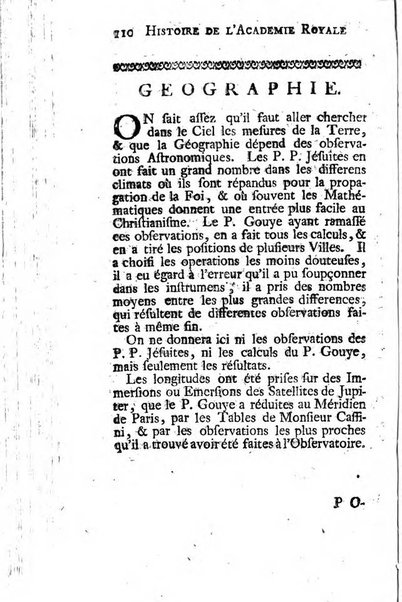 Histoire de l'Académie royale des sciences avec les Mémoires de mathematique & de physique, pour la même année, tires des registres de cette Académie.