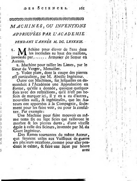 Histoire de l'Académie royale des sciences avec les Mémoires de mathematique & de physique, pour la même année, tires des registres de cette Académie.