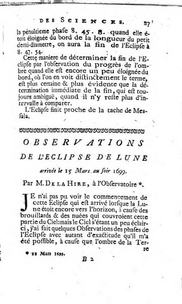 Histoire de l'Académie royale des sciences avec les Mémoires de mathematique & de physique, pour la même année, tires des registres de cette Académie.