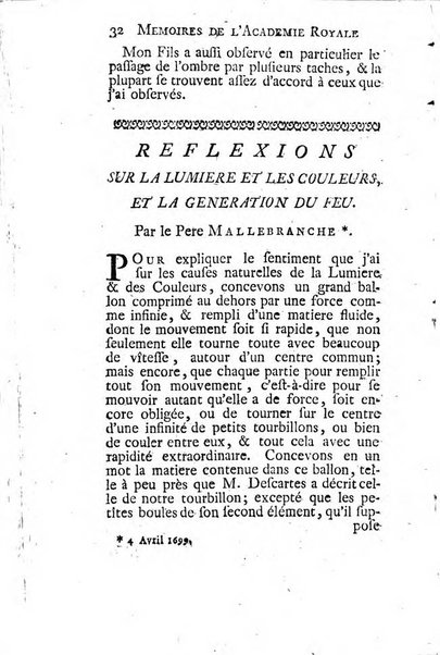 Histoire de l'Académie royale des sciences avec les Mémoires de mathematique & de physique, pour la même année, tires des registres de cette Académie.