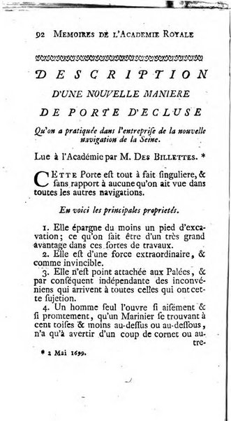 Histoire de l'Académie royale des sciences avec les Mémoires de mathematique & de physique, pour la même année, tires des registres de cette Académie.