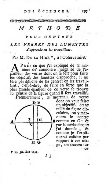 Histoire de l'Académie royale des sciences avec les Mémoires de mathematique & de physique, pour la même année, tires des registres de cette Académie.