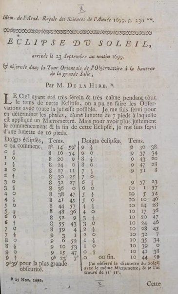 Histoire de l'Académie royale des sciences avec les Mémoires de mathematique & de physique, pour la même année, tires des registres de cette Académie.