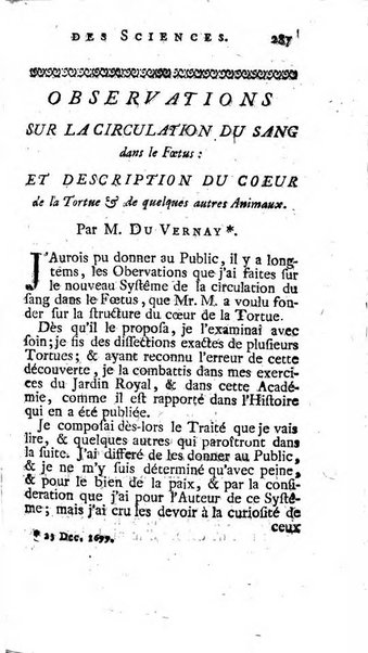 Histoire de l'Académie royale des sciences avec les Mémoires de mathematique & de physique, pour la même année, tires des registres de cette Académie.