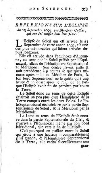 Histoire de l'Académie royale des sciences avec les Mémoires de mathematique & de physique, pour la même année, tires des registres de cette Académie.