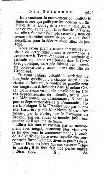 Histoire de l'Académie royale des sciences avec les Mémoires de mathematique & de physique, pour la même année, tires des registres de cette Académie.