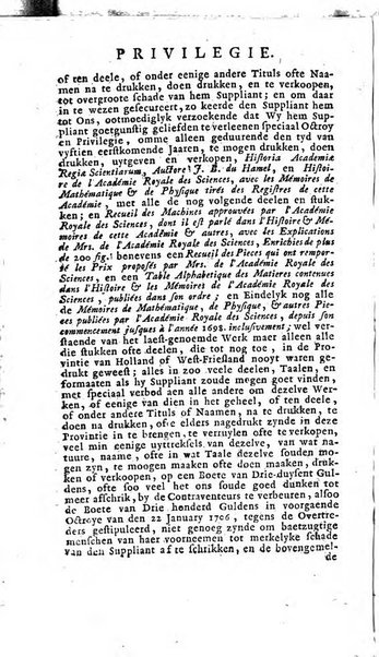 Histoire de l'Académie royale des sciences avec les Mémoires de mathematique & de physique, pour la même année, tires des registres de cette Académie.