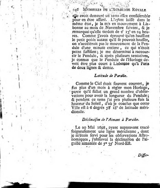 Histoire de l'Académie royale des sciences avec les Mémoires de mathematique & de physique, pour la même année, tires des registres de cette Académie.