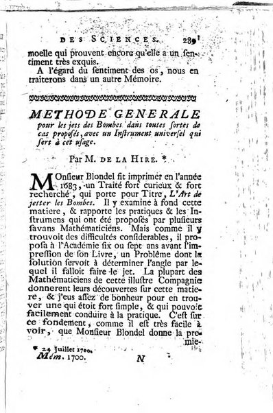 Histoire de l'Académie royale des sciences avec les Mémoires de mathematique & de physique, pour la même année, tires des registres de cette Académie.