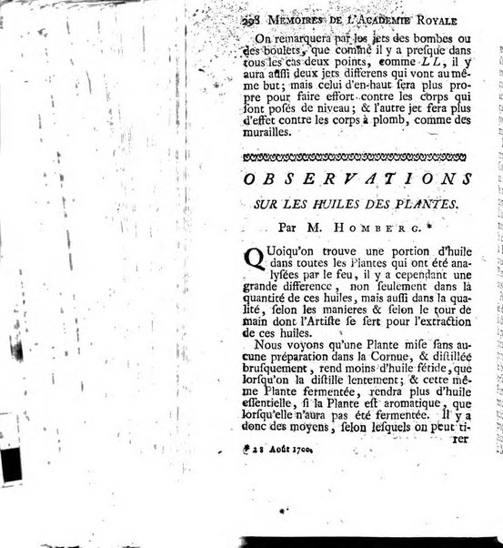 Histoire de l'Académie royale des sciences avec les Mémoires de mathematique & de physique, pour la même année, tires des registres de cette Académie.