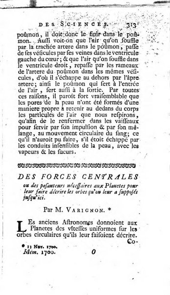 Histoire de l'Académie royale des sciences avec les Mémoires de mathematique & de physique, pour la même année, tires des registres de cette Académie.