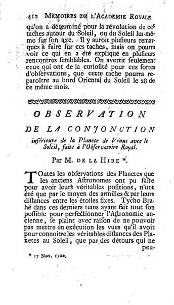 Histoire de l'Académie royale des sciences avec les Mémoires de mathematique & de physique, pour la même année, tires des registres de cette Académie.