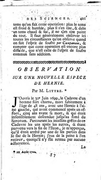 Histoire de l'Académie royale des sciences avec les Mémoires de mathematique & de physique, pour la même année, tires des registres de cette Académie.