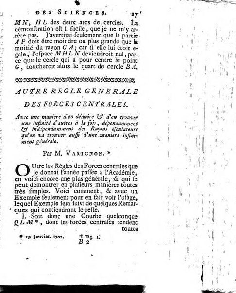 Histoire de l'Académie royale des sciences avec les Mémoires de mathematique & de physique, pour la même année, tires des registres de cette Académie.