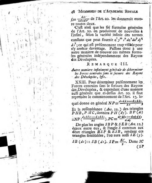 Histoire de l'Académie royale des sciences avec les Mémoires de mathematique & de physique, pour la même année, tires des registres de cette Académie.