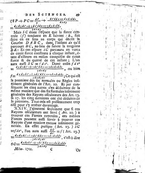 Histoire de l'Académie royale des sciences avec les Mémoires de mathematique & de physique, pour la même année, tires des registres de cette Académie.