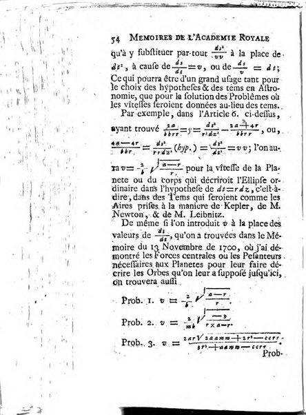 Histoire de l'Académie royale des sciences avec les Mémoires de mathematique & de physique, pour la même année, tires des registres de cette Académie.