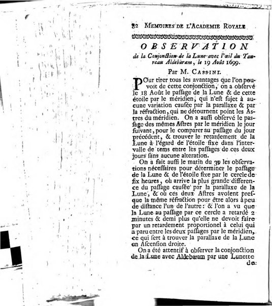 Histoire de l'Académie royale des sciences avec les Mémoires de mathematique & de physique, pour la même année, tires des registres de cette Académie.