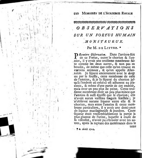 Histoire de l'Académie royale des sciences avec les Mémoires de mathematique & de physique, pour la même année, tires des registres de cette Académie.