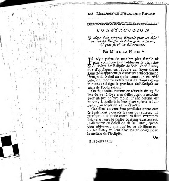 Histoire de l'Académie royale des sciences avec les Mémoires de mathematique & de physique, pour la même année, tires des registres de cette Académie.