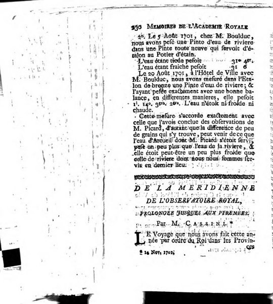 Histoire de l'Académie royale des sciences avec les Mémoires de mathematique & de physique, pour la même année, tires des registres de cette Académie.