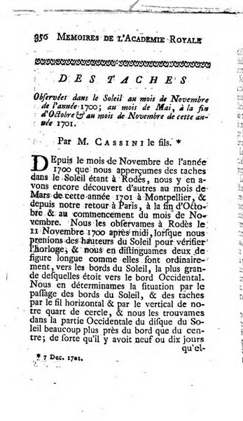 Histoire de l'Académie royale des sciences avec les Mémoires de mathematique & de physique, pour la même année, tires des registres de cette Académie.