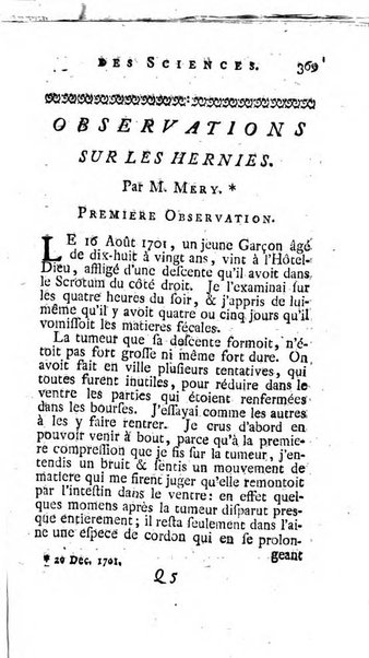 Histoire de l'Académie royale des sciences avec les Mémoires de mathematique & de physique, pour la même année, tires des registres de cette Académie.