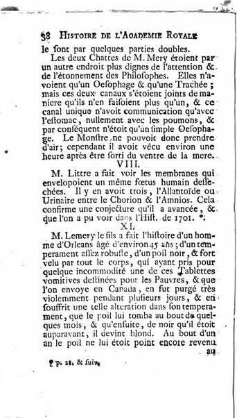 Histoire de l'Académie royale des sciences avec les Mémoires de mathematique & de physique, pour la même année, tires des registres de cette Académie.