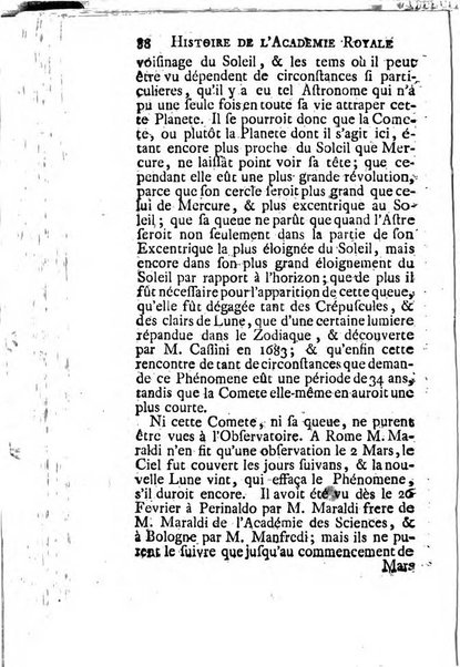 Histoire de l'Académie royale des sciences avec les Mémoires de mathematique & de physique, pour la même année, tires des registres de cette Académie.