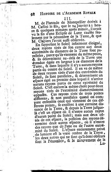 Histoire de l'Académie royale des sciences avec les Mémoires de mathematique & de physique, pour la même année, tires des registres de cette Académie.