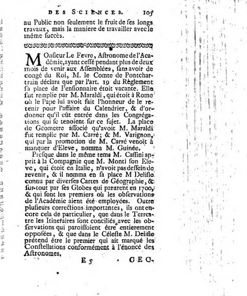 Histoire de l'Académie royale des sciences avec les Mémoires de mathematique & de physique, pour la même année, tires des registres de cette Académie.