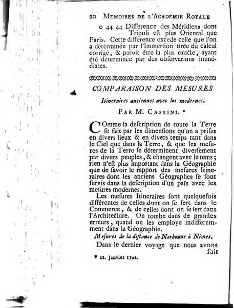 Histoire de l'Académie royale des sciences avec les Mémoires de mathematique & de physique, pour la même année, tires des registres de cette Académie.