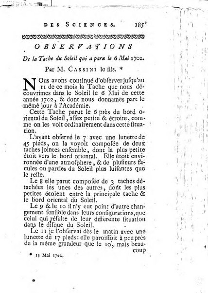 Histoire de l'Académie royale des sciences avec les Mémoires de mathematique & de physique, pour la même année, tires des registres de cette Académie.