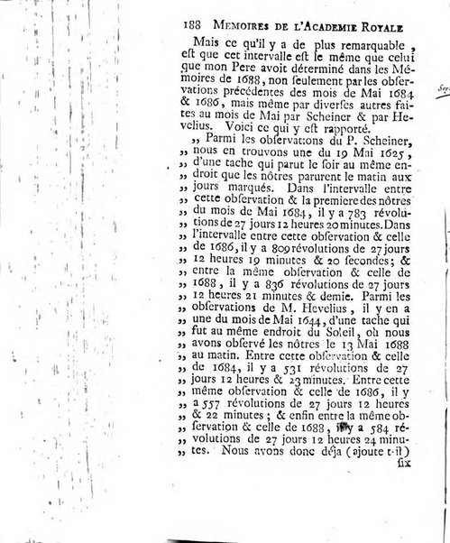 Histoire de l'Académie royale des sciences avec les Mémoires de mathematique & de physique, pour la même année, tires des registres de cette Académie.