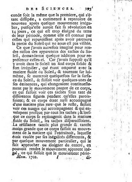 Histoire de l'Académie royale des sciences avec les Mémoires de mathematique & de physique, pour la même année, tires des registres de cette Académie.