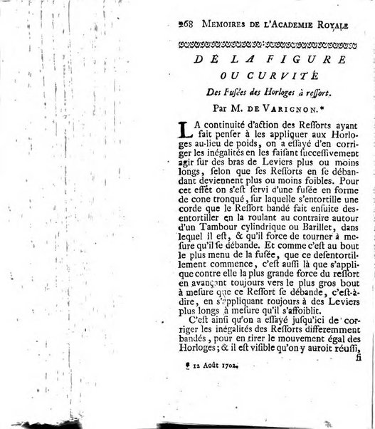 Histoire de l'Académie royale des sciences avec les Mémoires de mathematique & de physique, pour la même année, tires des registres de cette Académie.