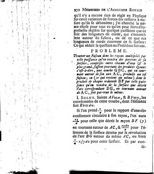 Histoire de l'Académie royale des sciences avec les Mémoires de mathematique & de physique, pour la même année, tires des registres de cette Académie.