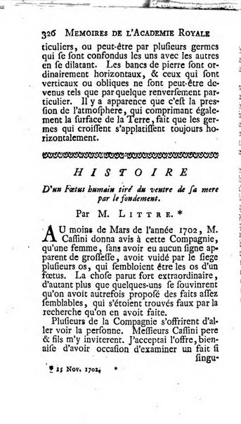 Histoire de l'Académie royale des sciences avec les Mémoires de mathematique & de physique, pour la même année, tires des registres de cette Académie.