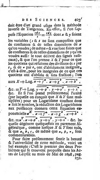 Histoire de l'Académie royale des sciences avec les Mémoires de mathematique & de physique, pour la même année, tires des registres de cette Académie.