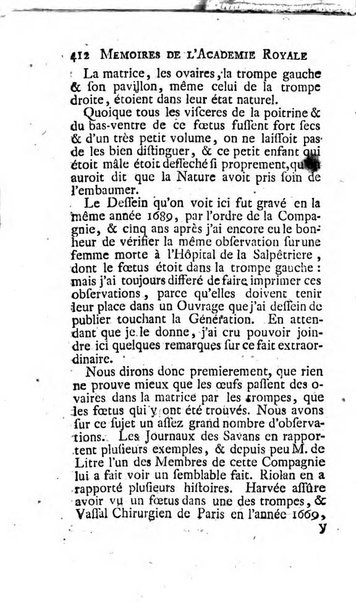 Histoire de l'Académie royale des sciences avec les Mémoires de mathematique & de physique, pour la même année, tires des registres de cette Académie.