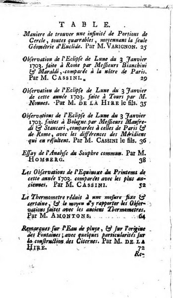 Histoire de l'Académie royale des sciences avec les Mémoires de mathematique & de physique, pour la même année, tires des registres de cette Académie.