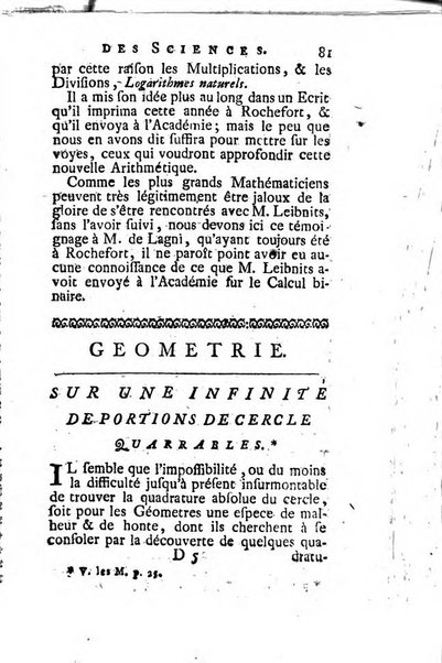 Histoire de l'Académie royale des sciences avec les Mémoires de mathematique & de physique, pour la même année, tires des registres de cette Académie.