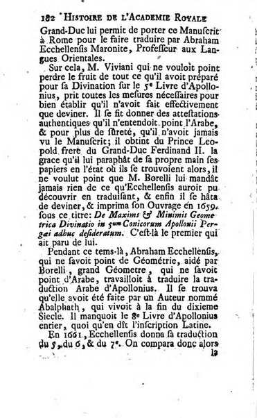 Histoire de l'Académie royale des sciences avec les Mémoires de mathematique & de physique, pour la même année, tires des registres de cette Académie.