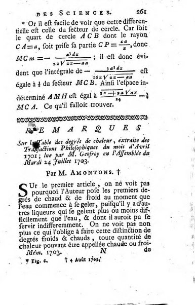 Histoire de l'Académie royale des sciences avec les Mémoires de mathematique & de physique, pour la même année, tires des registres de cette Académie.