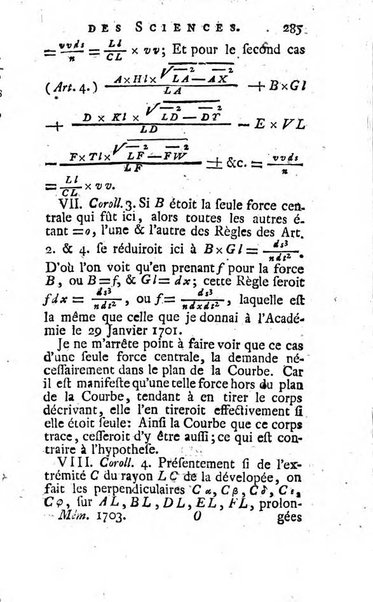 Histoire de l'Académie royale des sciences avec les Mémoires de mathematique & de physique, pour la même année, tires des registres de cette Académie.