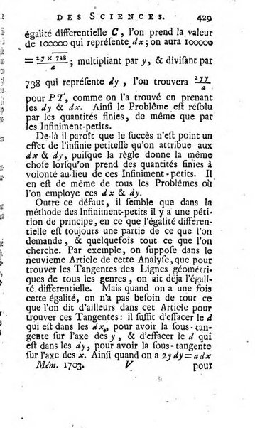 Histoire de l'Académie royale des sciences avec les Mémoires de mathematique & de physique, pour la même année, tires des registres de cette Académie.