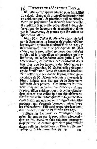 Histoire de l'Académie royale des sciences avec les Mémoires de mathematique & de physique, pour la même année, tires des registres de cette Académie.