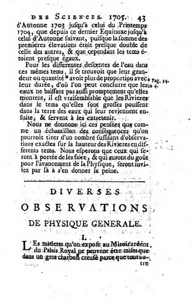 Histoire de l'Académie royale des sciences avec les Mémoires de mathematique & de physique, pour la même année, tires des registres de cette Académie.