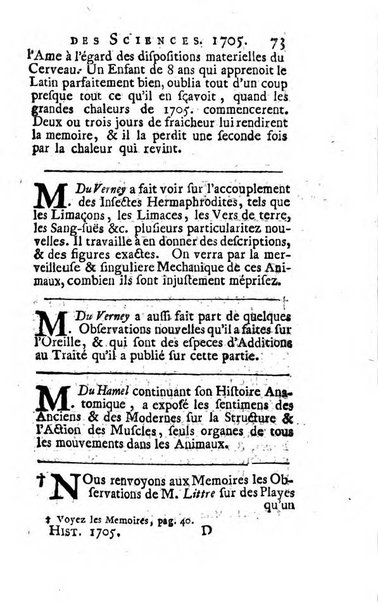 Histoire de l'Académie royale des sciences avec les Mémoires de mathematique & de physique, pour la même année, tires des registres de cette Académie.